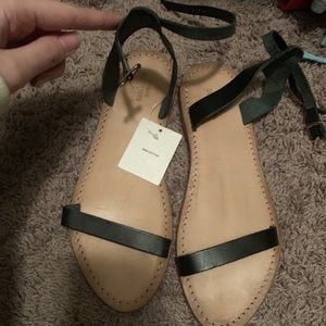 simple black sandals